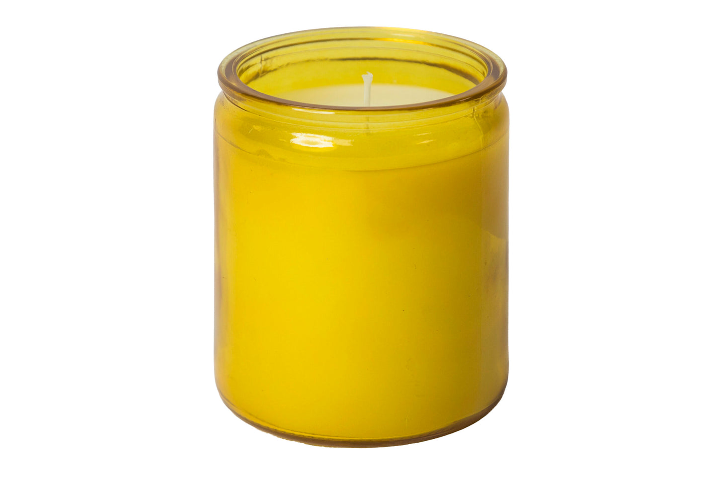 50 Hour Mylight Round Amber Glass Candles Pack of 24 (Contact Sales)