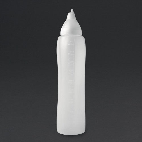 Araven Clear Non-drip Sauce Bottle 35oz - Capacity: 1000ml. Material: Polypropylene