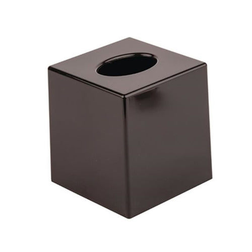 Bolero Cube Tissue Holder Black