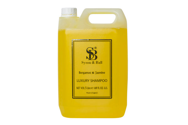 Syson & Ball 5Ltr Luxury Shampoo Bergamot and jasmine x 2