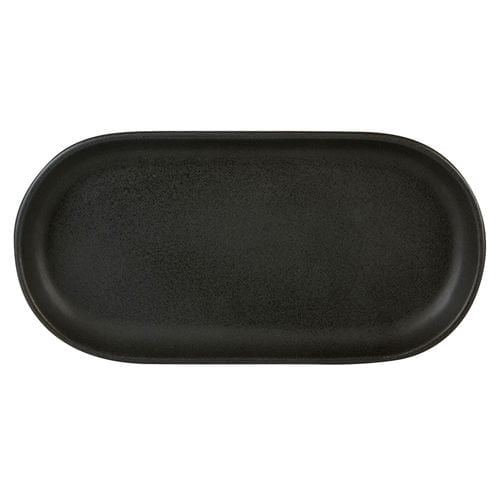 Rustico Carbon Oval Tray 30x 15cm Box of 6