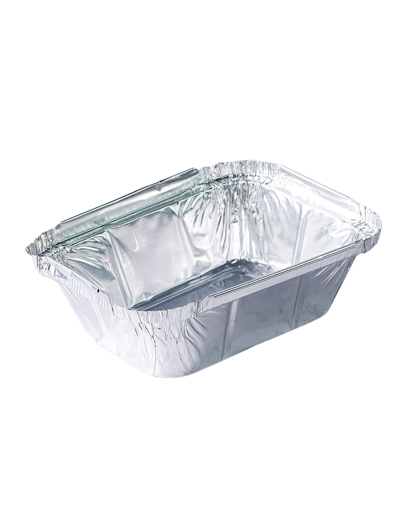 Foil Container No1 (125x95x40mm/4.9x3.7x1.6") Pack of 1000