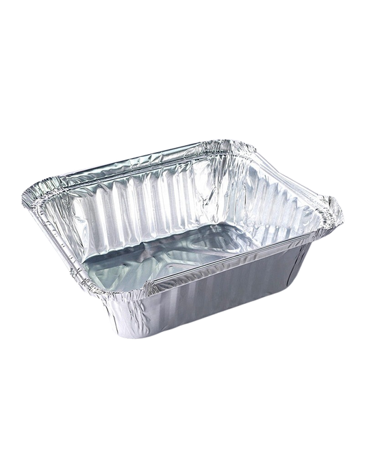Foil Container No2 (110x90x45mm/4.3x3.5x1.8") Pack of 1000