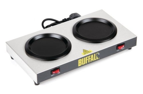 Buffalo Twin Coffee Hot Plate - 160W. 2x independently controlled hotplates