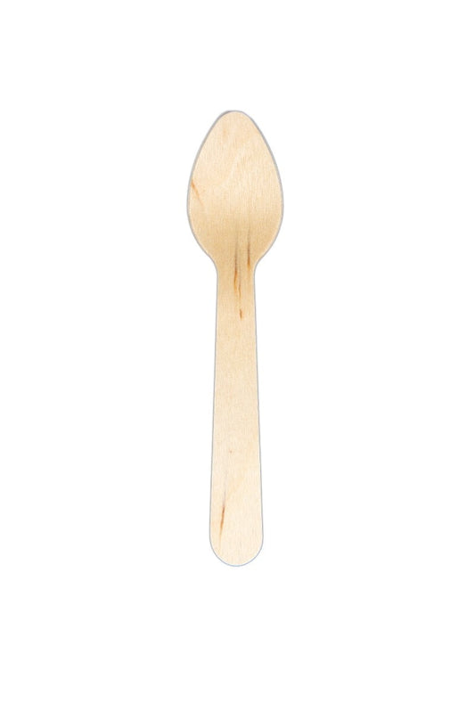 Biodegradable Wooden Tea Spoon Case of 1000 - 80mm L