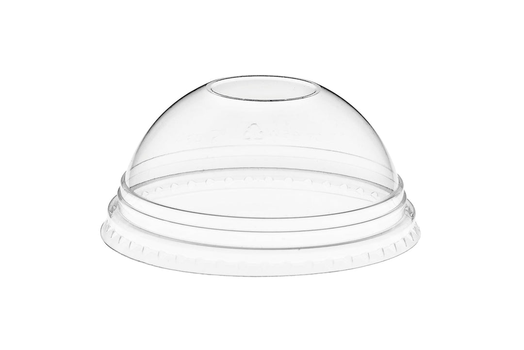 Dome Lid for Smoothie Cup PET (91mm/to fit 10-16oz) Clear Pack of 1000