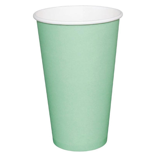 Fiesta Recyclable Single Wall Takeaway Coffee Cups Turquoise 340ml (1000 Pack)