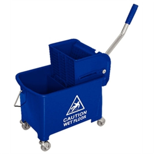 Jantex Kentucky Mop Bucket and Wringer 20Ltr Blue