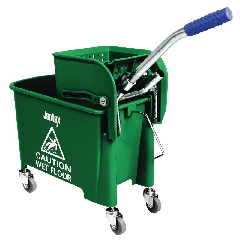 Jantex Kentucky Green Mop Bucket and Wringer 20Ltr