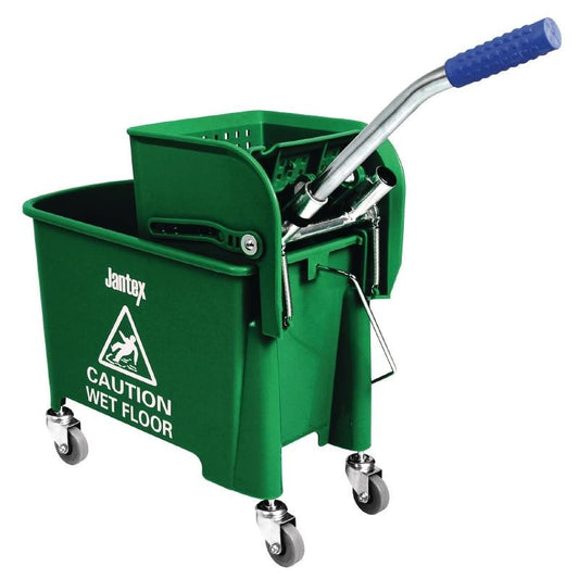 Jantex Kentucky Green Mop Bucket and Wringer 20Ltr