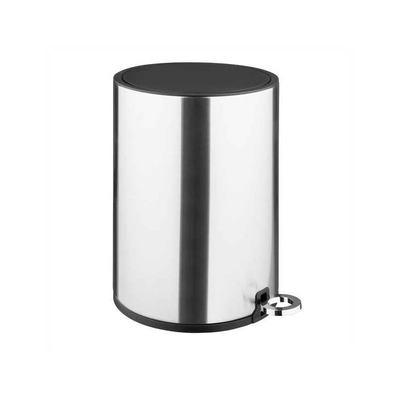 Pedal Bin Round Brushed Stainless Steel 3ltr