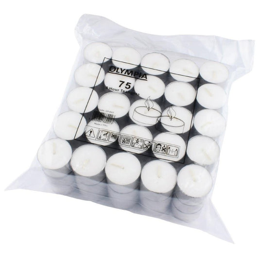 Tealights 8 Hour Pack of 75