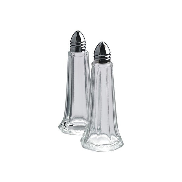 Eiffel Tower pepper Clear Glass & Chrome 11cm