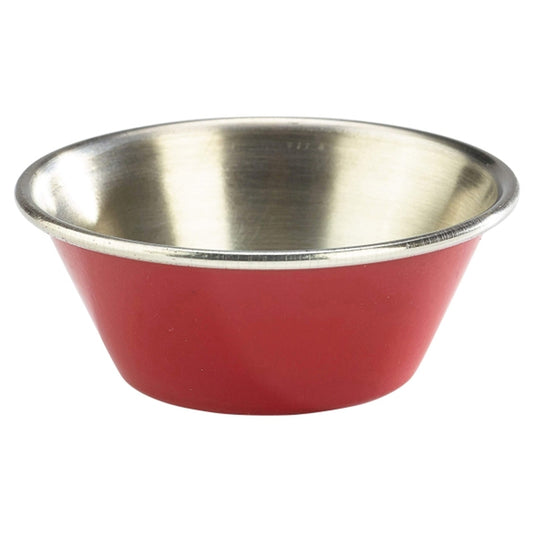 Midas Stainless Steel Red Round Ramekin 1.5oz