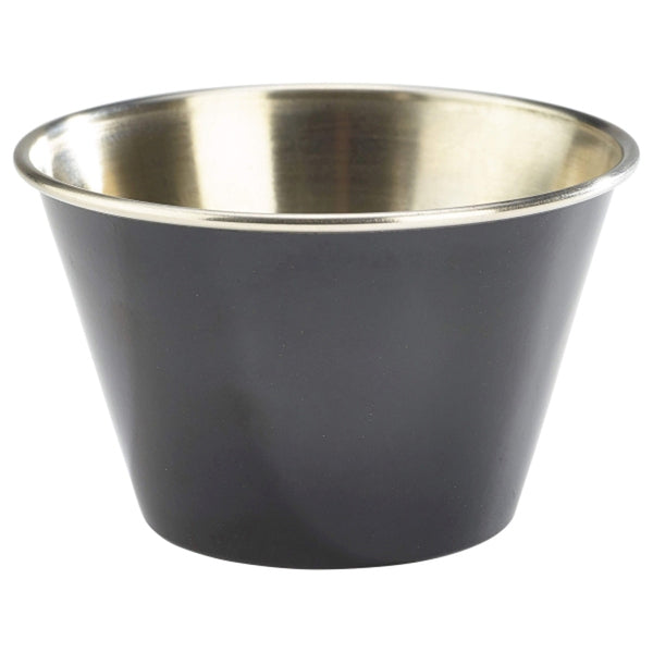 Midas Stainless Steel Black Round Ramekin 6oz