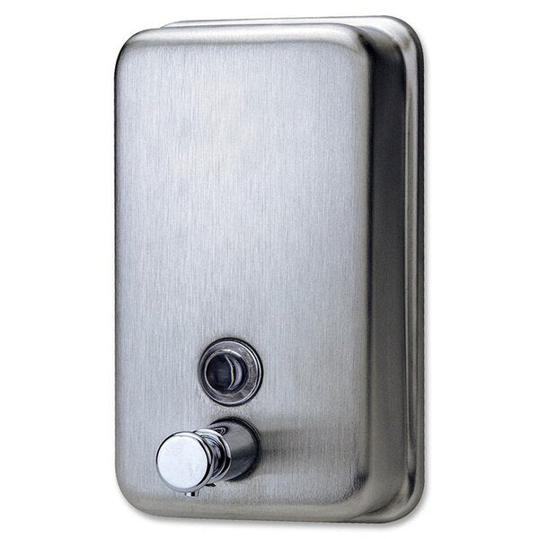 Pro Washroom Soap Dispenser 1ltr Stainless Steel 20x13x5.5cm - Refil (DET-PPHS) & (DET-CAB)