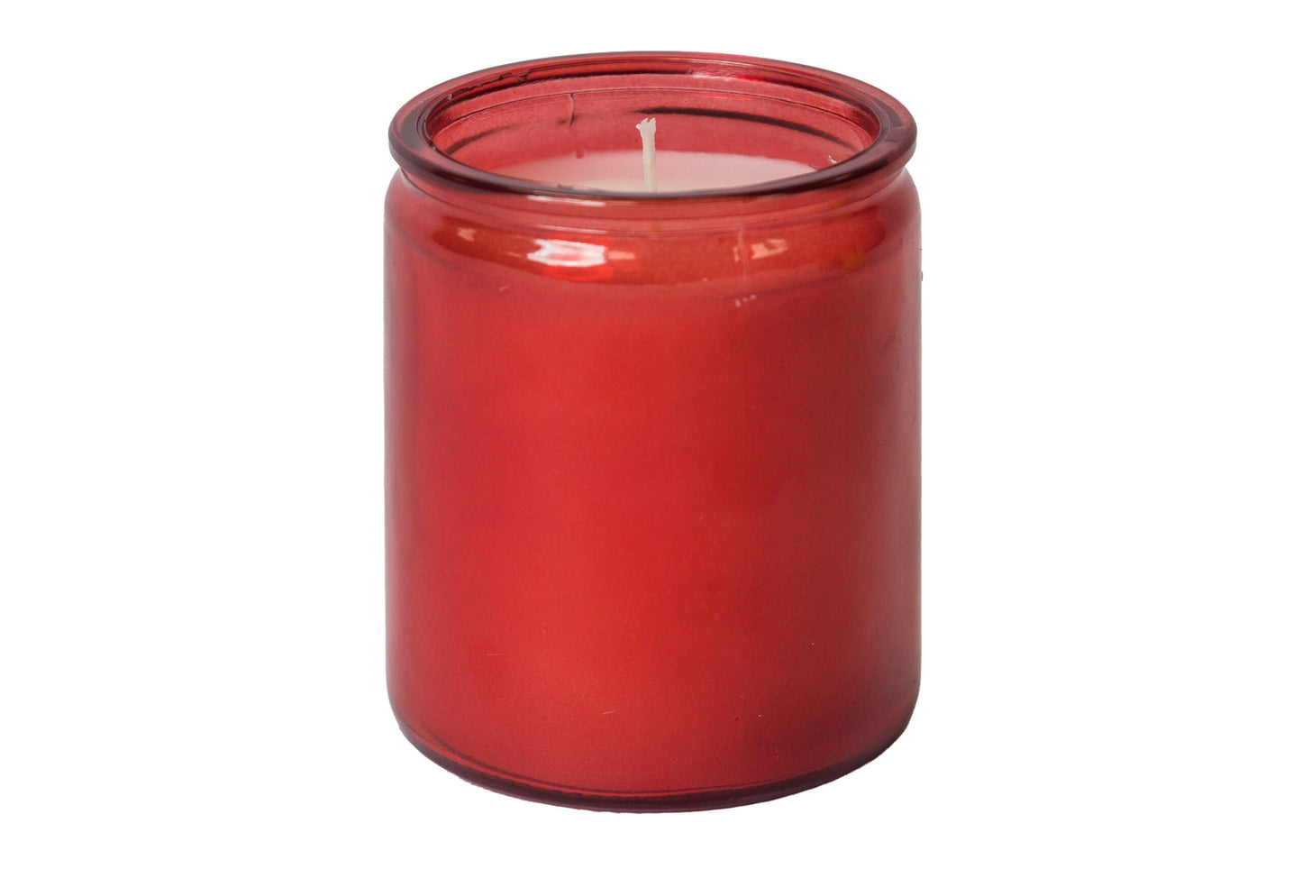 50 Hour Mylight Round Red Glass Candles Pack of 24 (Contact Sales)