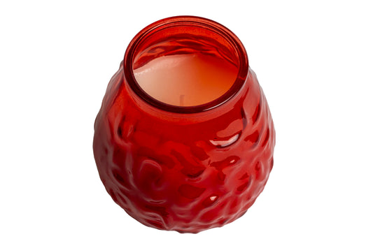 70 Hour Red Low Boy Candle Pack of 12