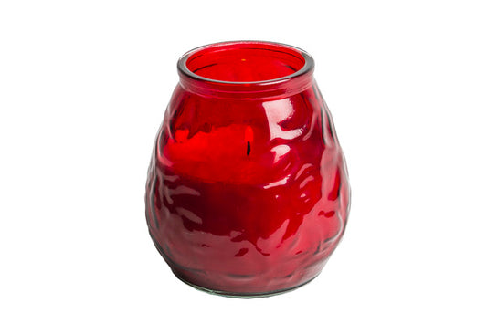 70 Hour Red Low Boy Candle Pack of 12