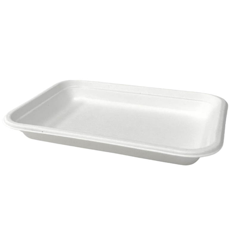 Compostable Bagasse Chip Tray 7” (L185mm x W135mm x H23mm) (Pack 500)