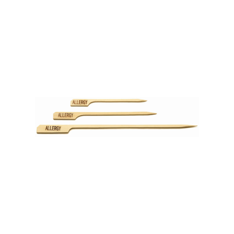 Tablecraft Bamboo Paddle Pick Allergy 9cm (Pack 100)