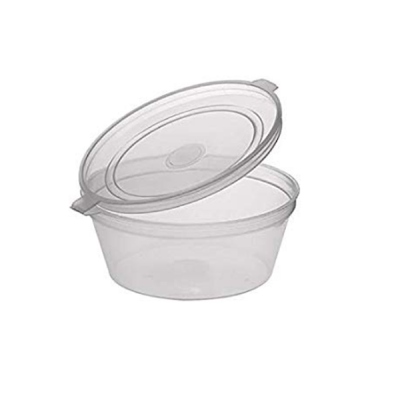 4oz Hinged Clear Plastic Portion Pot x 1000