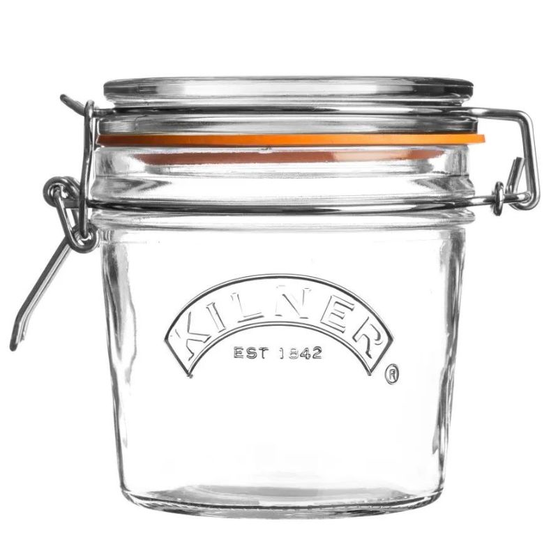 Kilner Clip Top Preserve Jar Round 350ml - Capacity: 350ml. Airtight clipped seal.