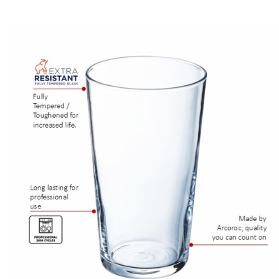 Conical / Conique (t) 57cl - 20oz CE 1 Pint Box of 48
