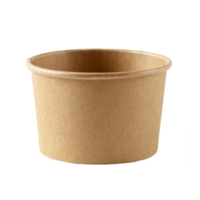 Disposable Kraft Heavy Duty Soup Containers 8oz Pack 50