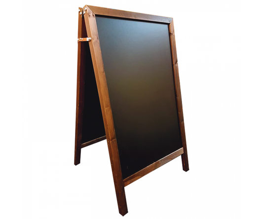 Wood Frame Chalkboard A-Board Small - Dimensions (WxHxD): 500 x 800 x 650mm