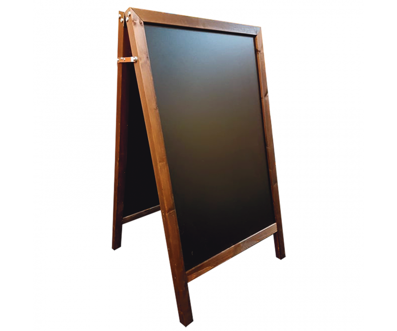 Wood Frame Chalkboard A-Board Small - Dimensions (WxHxD): 500 x 800 x 650mm