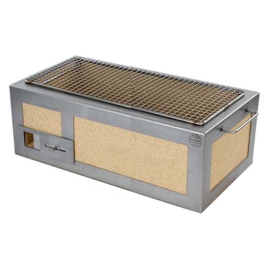 Kasai Medium Long Konro Grill with Stainless Steel Frame SVT-16131 - 604x305mm. For 4-8 people