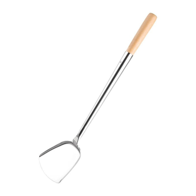 Vogue Chinese Style Spatula Length: 460mm. Wooden handle.