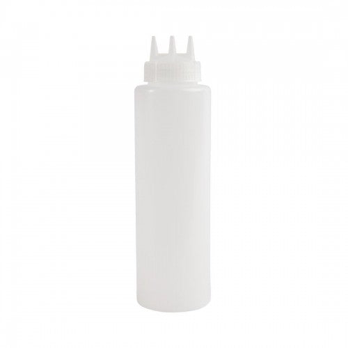 Vogue Clear 3 Nozzle Squeeze Bottle 36oz