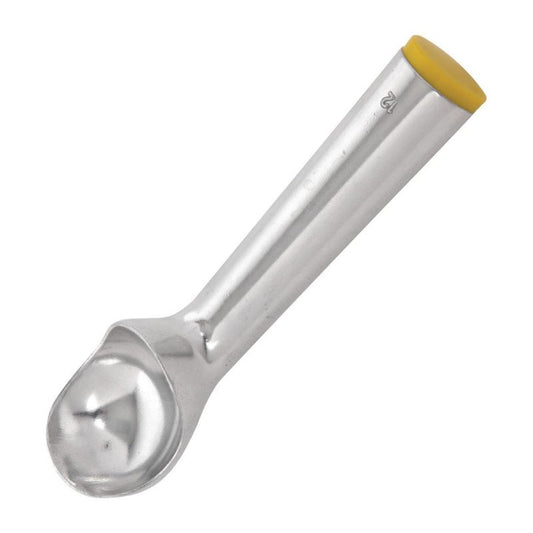 Vogue Ice Cream Scoop Yellow Cap 3oz - 3oz. 12 portions per litre
