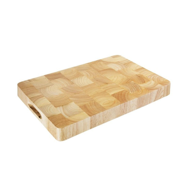 Vogue Rectangular Wooden Chopping Board Medium 455x305mm * Hand Wash Only