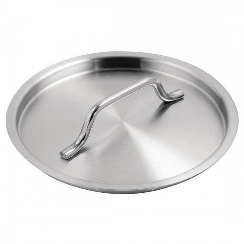 Vogue Stainless Steel Saucepan Lid 14cm - Size:14cm. Material: Stainless steel. Compatible with M922.