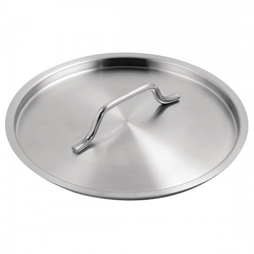 Vogue Stainless Steel Saucepan Lid 20cm - Size:20cm. Material: Stainless steel. Compatible with: FC095.