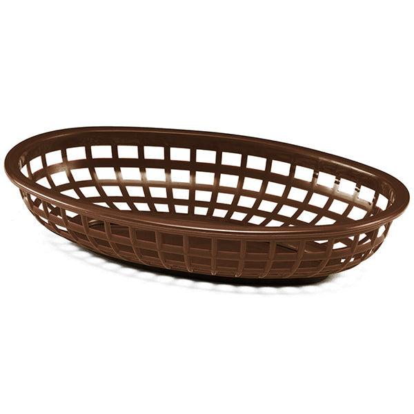 Classic Oval Food Basket Brown 24x15x5cm (Case of 36)