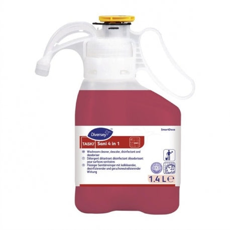 Diversey TASKI Sani 4-in-1 Plus SmartDose Washroom Cleaner Super Concentrate 1.4Ltr