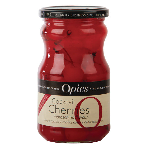 Opies Red Cocktail Cherries with Stem 225g (Single)