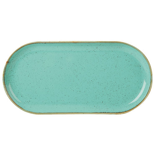 Sea Spray Narrow Oval Plate 32x20cm/12.5x8" x 6