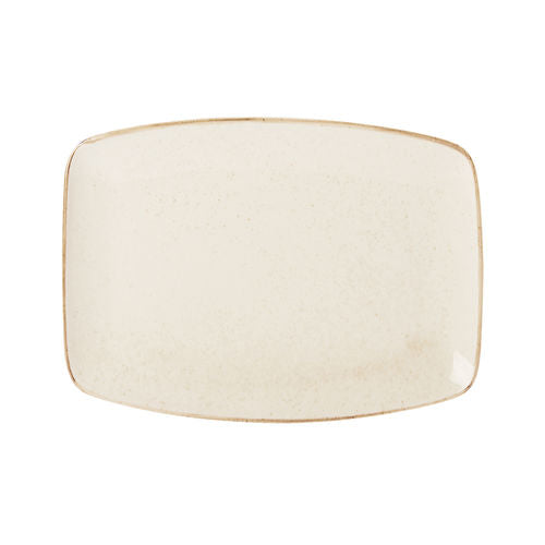 Oatmeal Rectangular Plate 27cm x 6