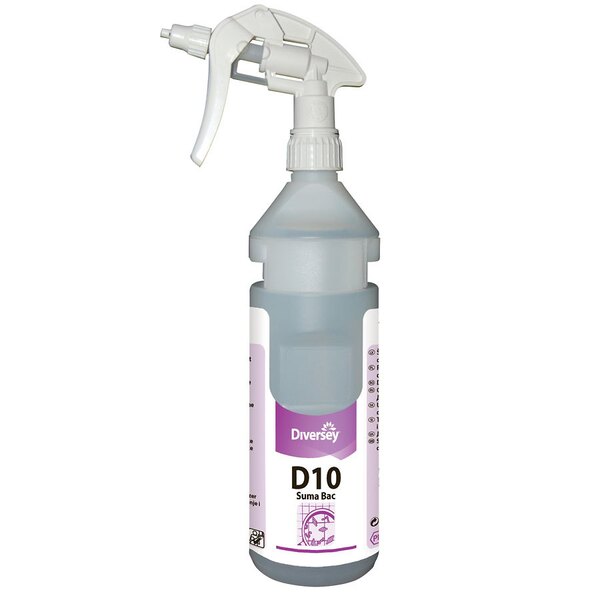 Diversey Suma Bac D10 All Purpose Cleaner Sanitiser Refill Bottles 750ML