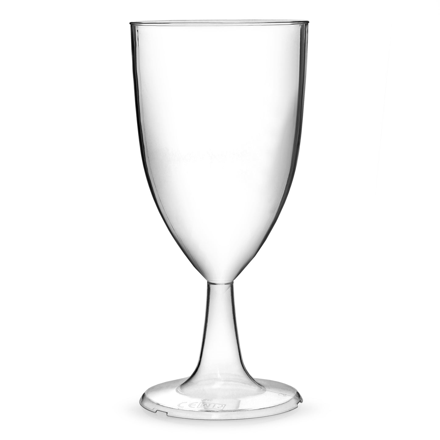 Disposable Tulip Wine Glass 220ml One Piece CA Marked 125ml & 175ml Case of 120