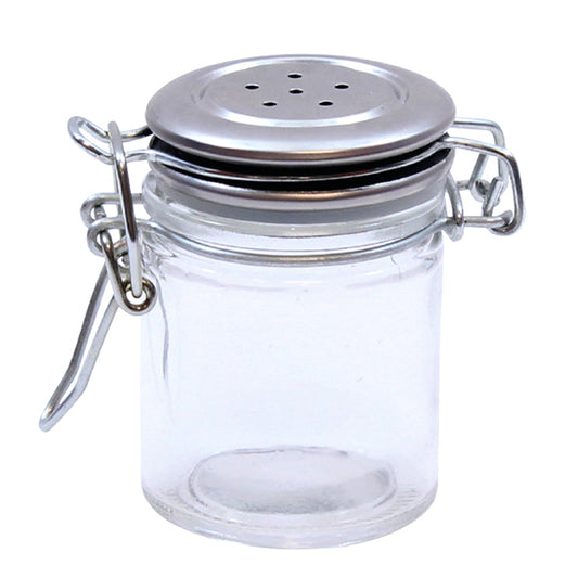 Small Resealable Salt & Pepper Shaker with Clip Top x 6