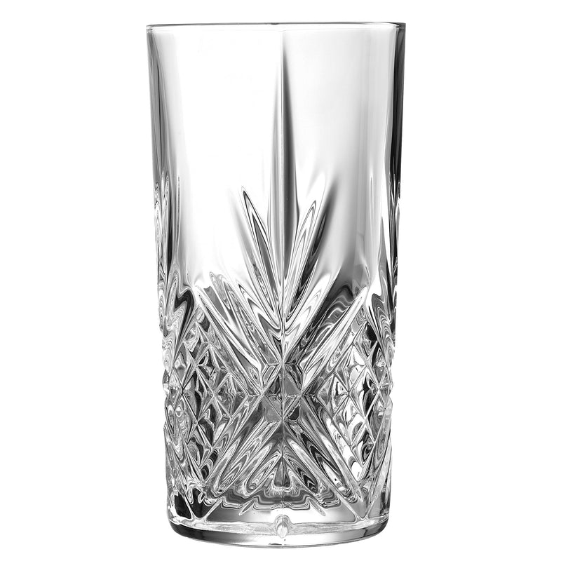 Broadway Crystal Cut Hiball Glasses 13.4oz / 380ml x 6