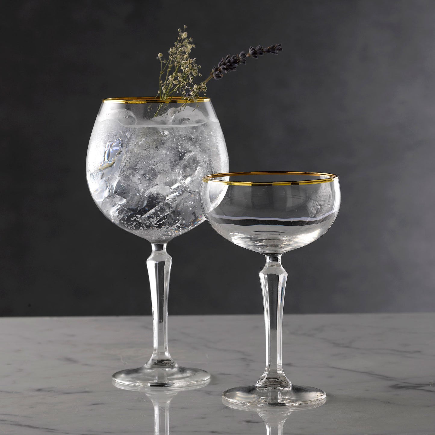 Speakeasy Gold Banded Coupe Glasses 8.25oz / 235ml Box of 12