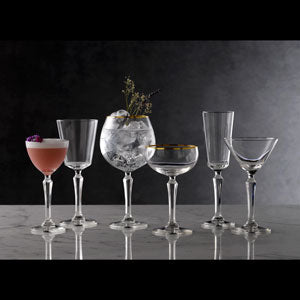 Speakeasy Gold Banded Coupe Glasses 8.25oz / 235ml Box of 12