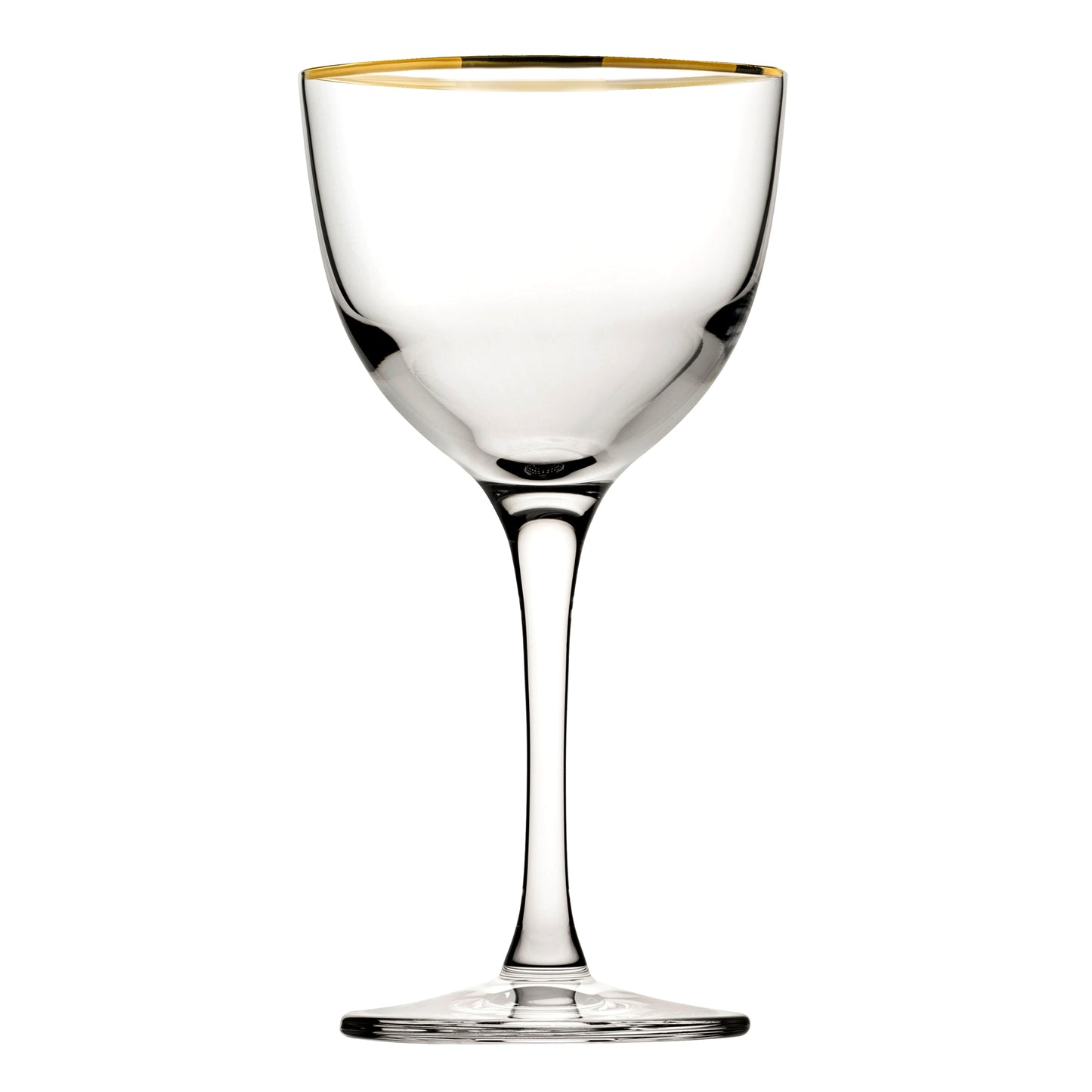 Nude Refine Nick &amp; Nora Glasses Gold Rim 6oz / 170ml (Case of 12)